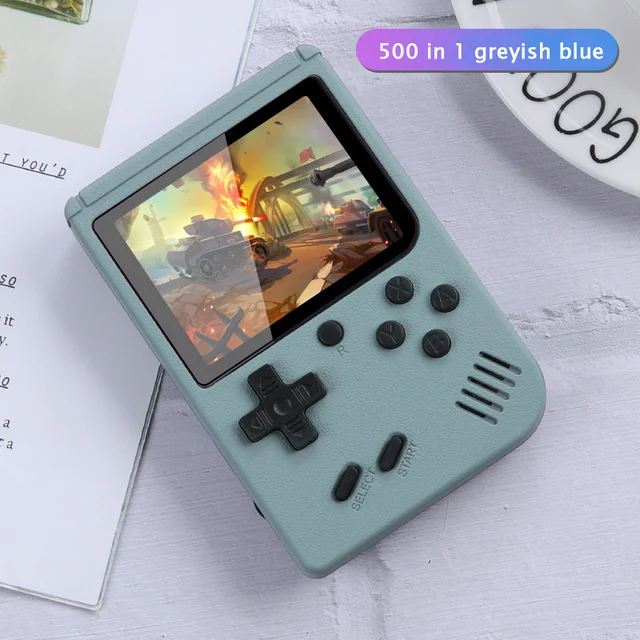 Retro Tragbare Handheld Spielekonsole Mit 500 Integrierten Spielen_voghion.com
