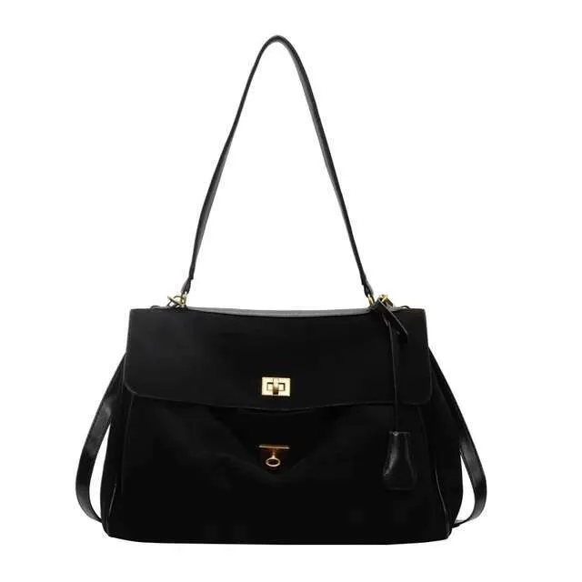 Herbst Winter Neue Frauen Wildleder Leder Tasche Schulter Handtasche Und Geldbörsen Designer Taschen Chic Mode Dame Trendy Satchel_voghion.com