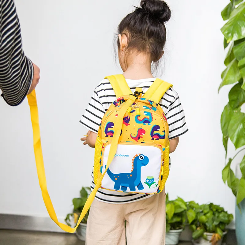 Rucksack Kindergarten Mädchen Jungen Schule Cartoon Kinder Schultern Baby Snacks Taschen verhindern Kinder verloren Seil_voghion.com
