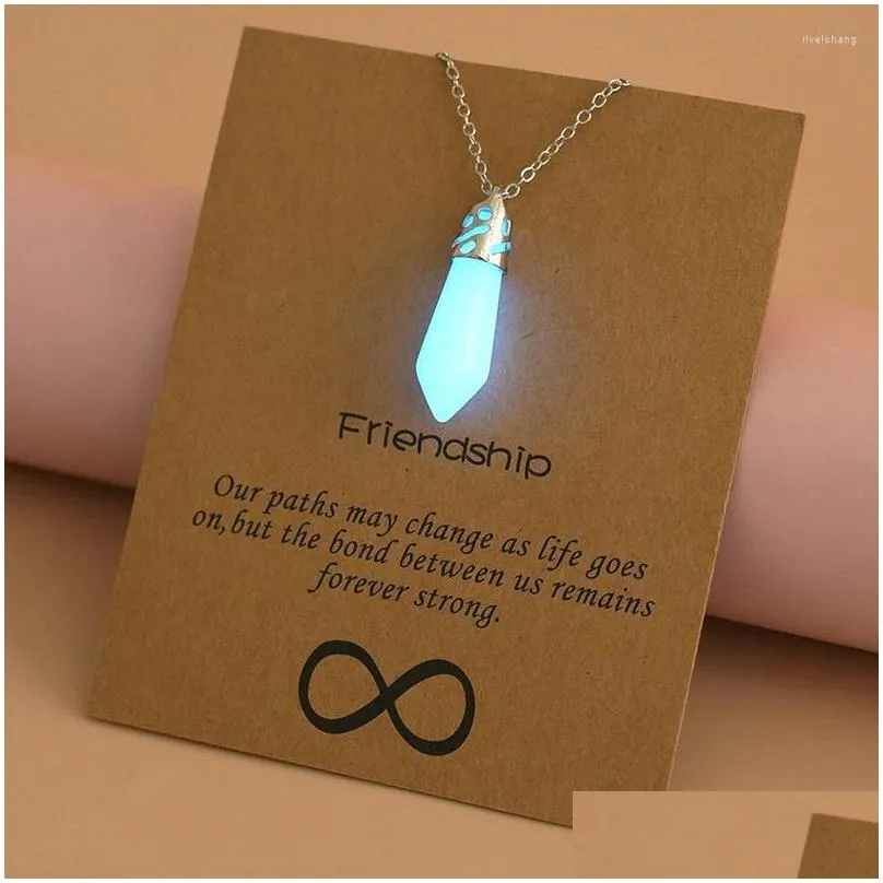 Colares com pingentes Simples Contas Luminosas Colar Noite Brilhante Estrela Redonda Coração Brilham No Escuro Para Homens Mulheres Dia Das Bruxas_voghion.com