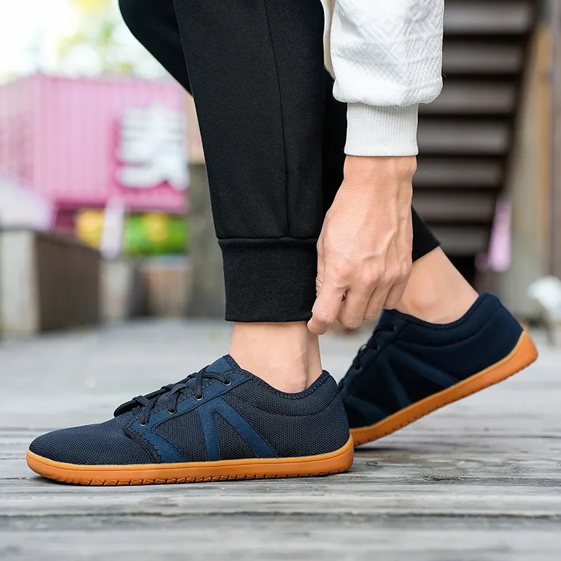 Wide Summer Running New Headed Sports Soft Sole Barefoot Men's and Women's Casual Breathable Mesh Shoes Lhshoe_voghion.com