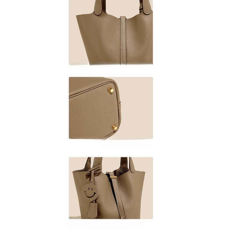 2025 Kopfpapier Gemüsekorb Echtes Leder Damentasche High-End-Handtasche_voghion.com