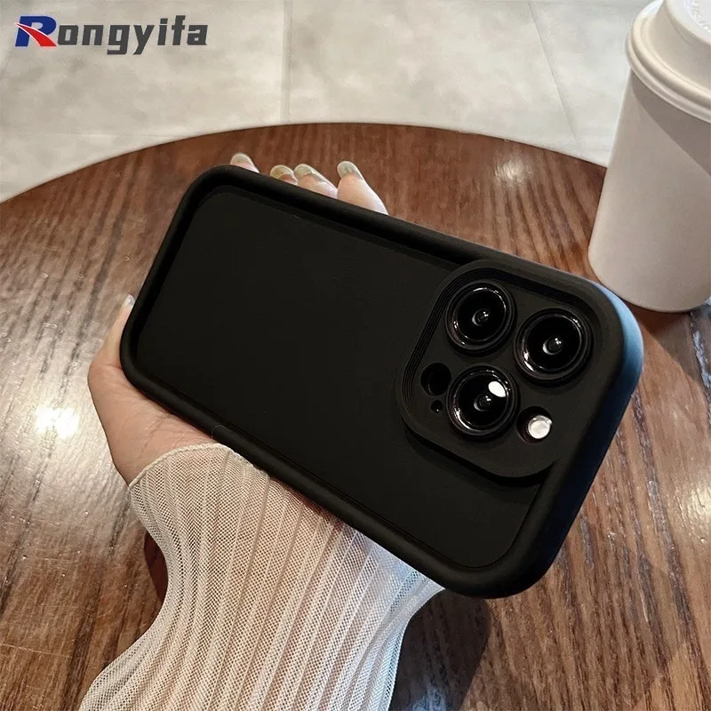 Solid Color Phone Case For OPPO A3X A3 A60 A40 A40M A80 Realme 13 12 Pro Plus 11 NFC 12X 11X C67 C63 C61 V50 Narzo 60X N63 Cover