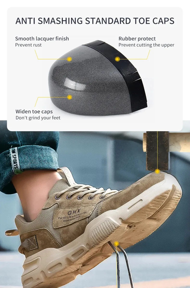 Chaussures de sécurité pour homme avec embout en acier renforcé_voghion.com