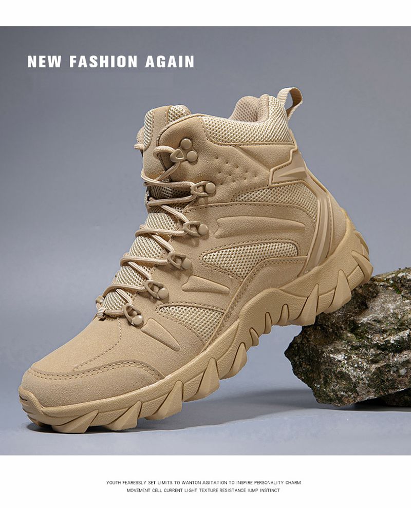 Verbesserte Taktik Kampftraining Stiefel Outdoor Camping Anti-Verschleiß Rapid Response Wanderschuhe Angeln Jagd_voghion.com