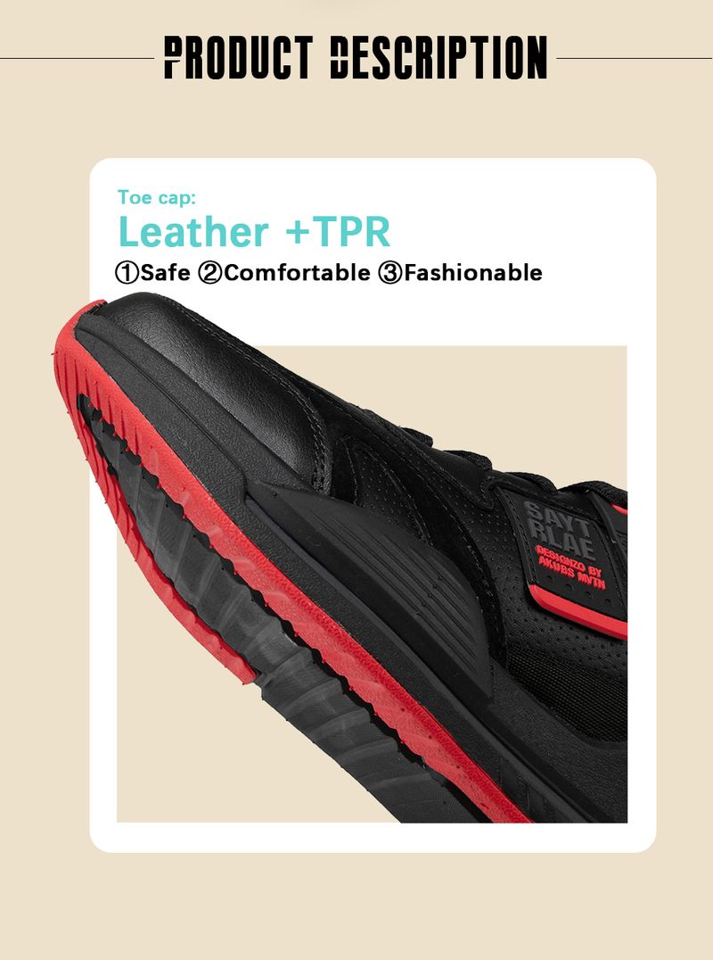 Baasploa Men Sport Leather Casual Fashion Waterproof Lightweight Sneakers Non-slip Walking Shoes Male Sneaker_voghion.com