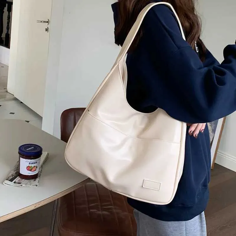 Nuova borsa a tracolla vintage Hobo Trendy da donna in PU, grande capacità, retrò, tote, morbida, da usare sotto le ascelle, per appuntamenti quotidiani_voghion.com