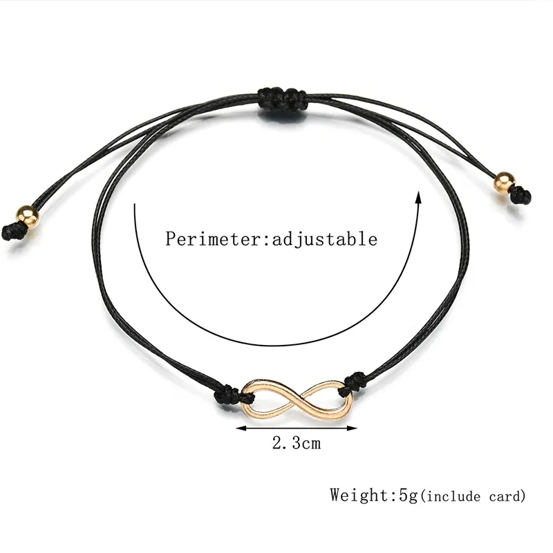 Damen Herren INFINITY Make A Card Armbänder Benutzerdefinierte Armreifen Schmuck Handgefertigtes Wickelarmband mit Perlen_voghion.com