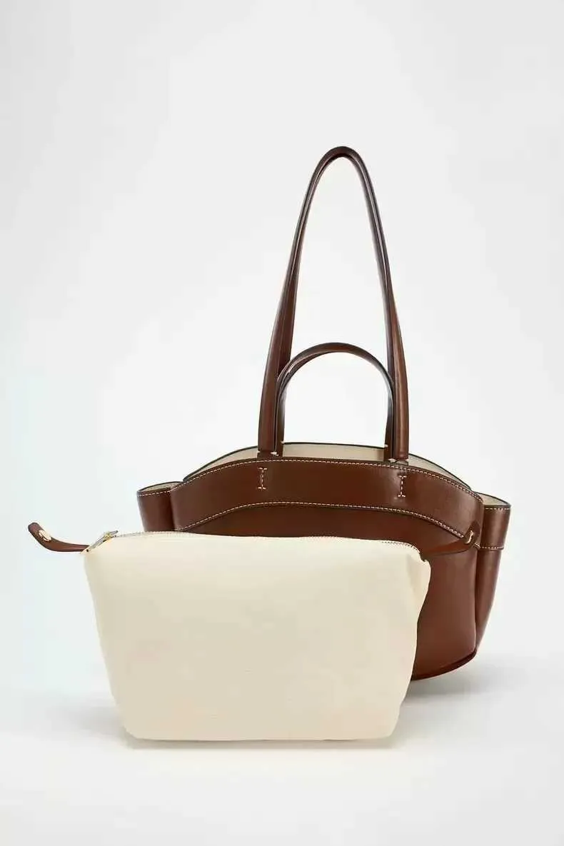 Sac à bandoulière rétro en cuir PU pour femme, pochette sous les bras, grande capacité, décontracté, portable, seau, Handba241218_voghion.com