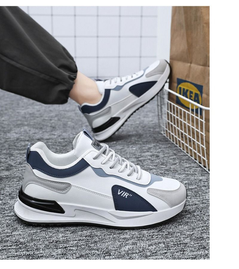 Baskets casual homme blanches plateforme outdoor confortables_voghion.com
