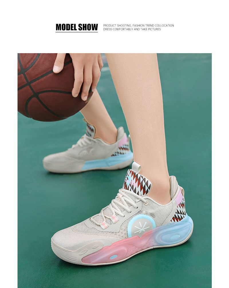 12 verschleißfeste hochwertige Basketballschuhe für den praktischen Einsatz in der Stadt, mit Dämpfung, leicht_voghion.com