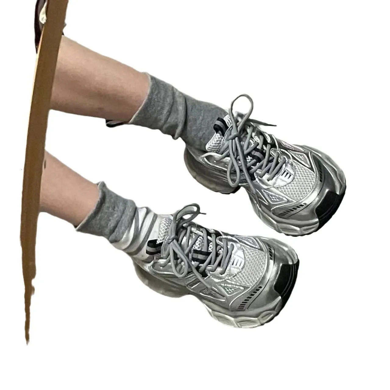 Thick Soled Dad 2023 New Autumn Women's Shoes Show Small Foot Height, Running, Leisure Sports_voghion.com