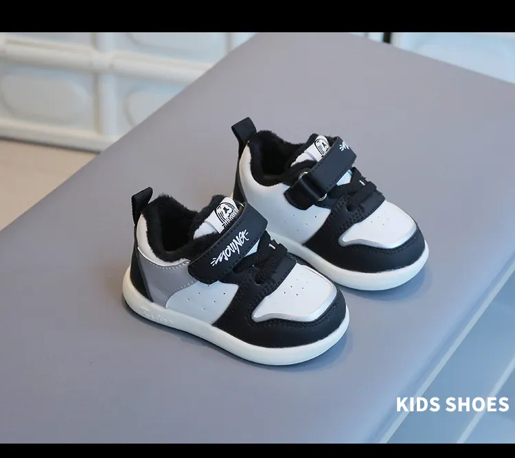 Småbarnssko Baby Barn Vinter Bomull Uformelle Sneakers Tykke Varme Sklisikre Første Steg Fottøy Treningssko For Gutter Jenter_voghion.com