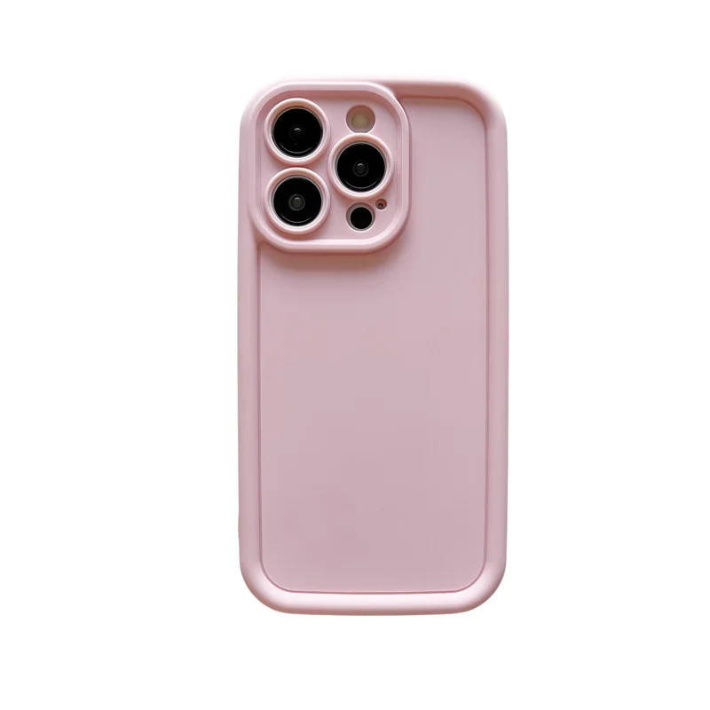 Paredzēts 15 futrāļiem uz Candy Color silikona mīkstā vāciņa iPhone 14 PLUS 11 12 Pro XS XR Max 13 15pro kameras aizsargvāciņam_voghion.com