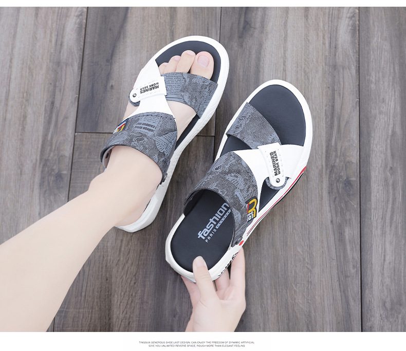 Breathable Summer Sandals For Men Closed Toe Beach Slippers_voghion.com