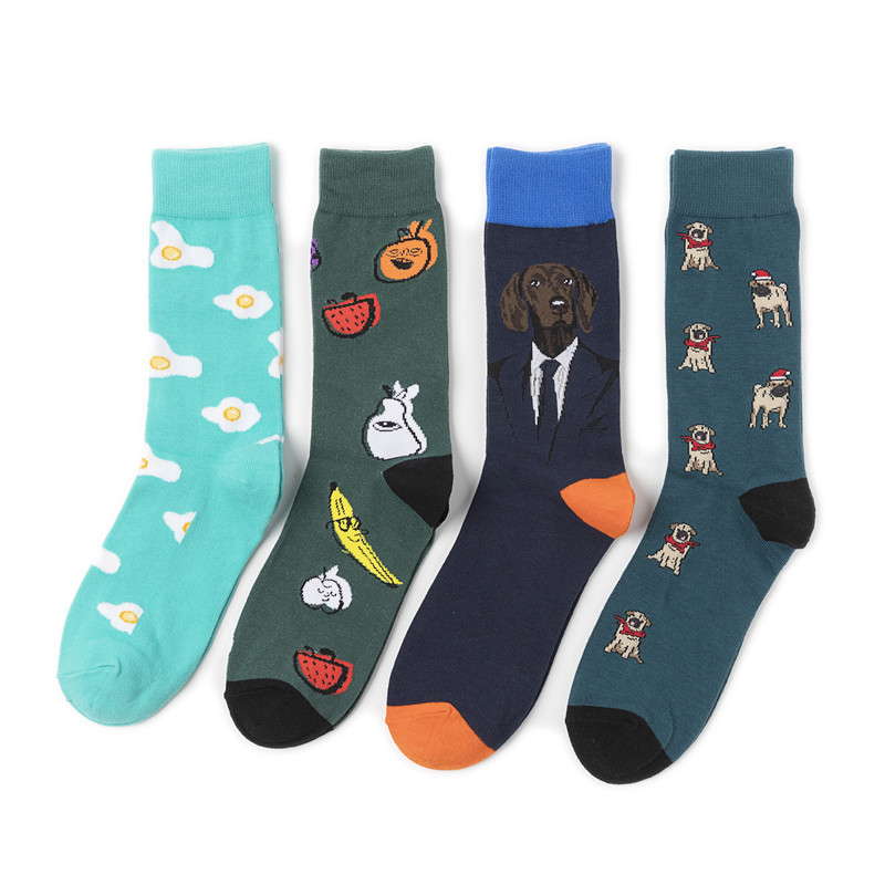 2025d Men's Trendy Personality Animal Women's Colorful Pattern Skateboard Socks_voghion.com