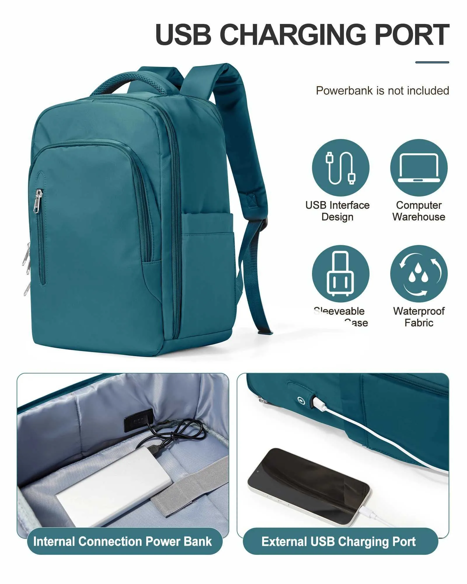 Waterproof Travel Laptop Backpack For Women Flight Approved Bag_voghion.com