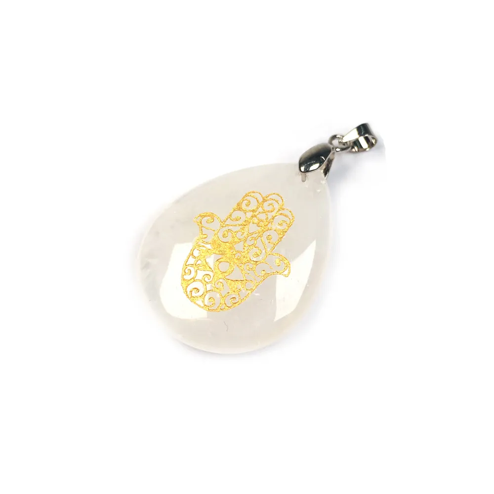 Collane con ciondolo in pietra naturale, cristallo, agate, ciondoli, amuleti Reiki, pendenti a forma di goccia d'acqua per la creazione di gioielli fai da te_voghion.com