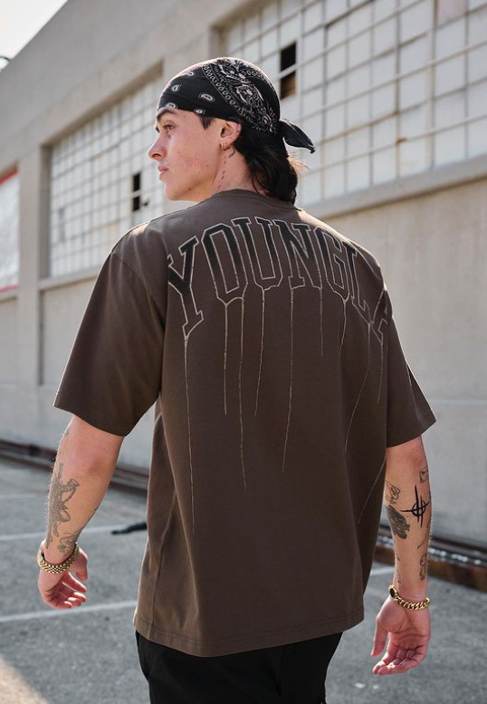 T-shirt ampia estiva da uomo in cotone girocollo casual fitness corsa sportiva a maniche corte da uomo_voghion.com