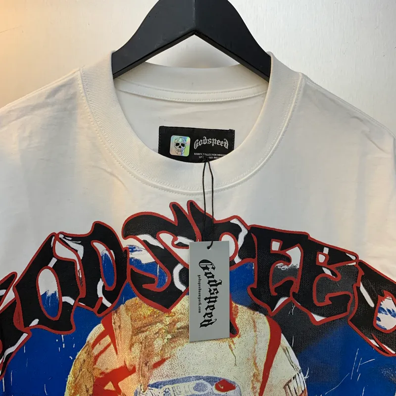 Magliette da uomo Ly Arrived GOD SPEED Maglietta a maniche corte di alta qualità Casual Stampa completa Uomo Donna Maglietta larga Top_voghion.com