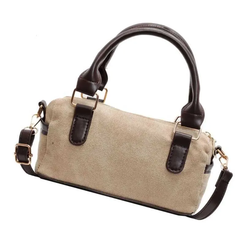 Borsa a tracolla retrò da donna, borsa alla moda in pelle PU con stili vintage, borsa a tracolla per uso in ufficio C241217_voghion.com