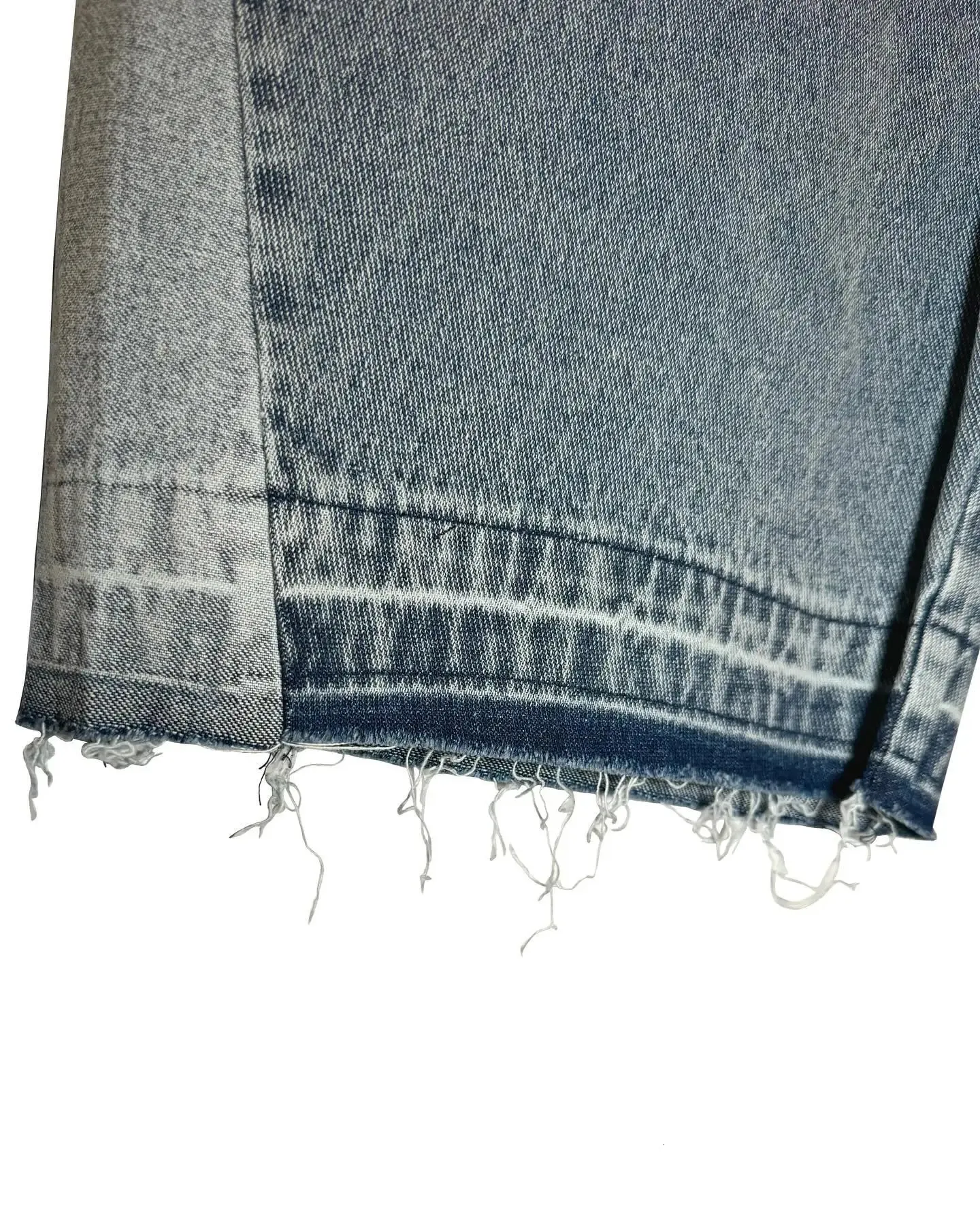Heren Zwart Blauw Gewassen Denim Y2k Retro Letter Patchwork Zomer Mode Zand Shorts Casual Gesplitste Jorts Gym Sweatpants_voghion.com