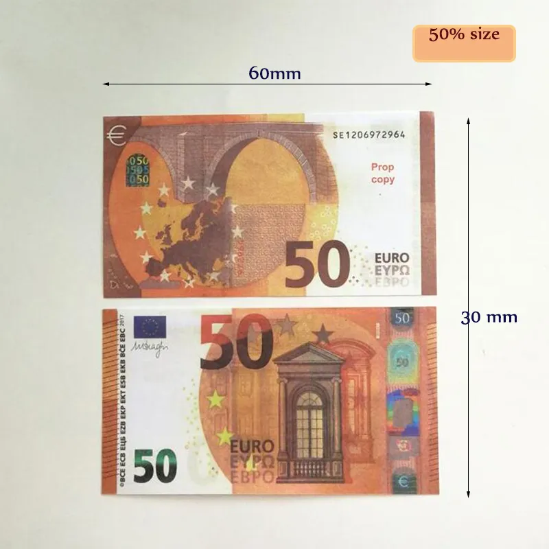 Diğer Festival Parti Malzemeleri Fa K E Banknot 10 20 50 100 200 500 Euro Gerçekçi Oyuncak Bar Aksesuarları Kopya Para Birimi Film Parası_voghion.com