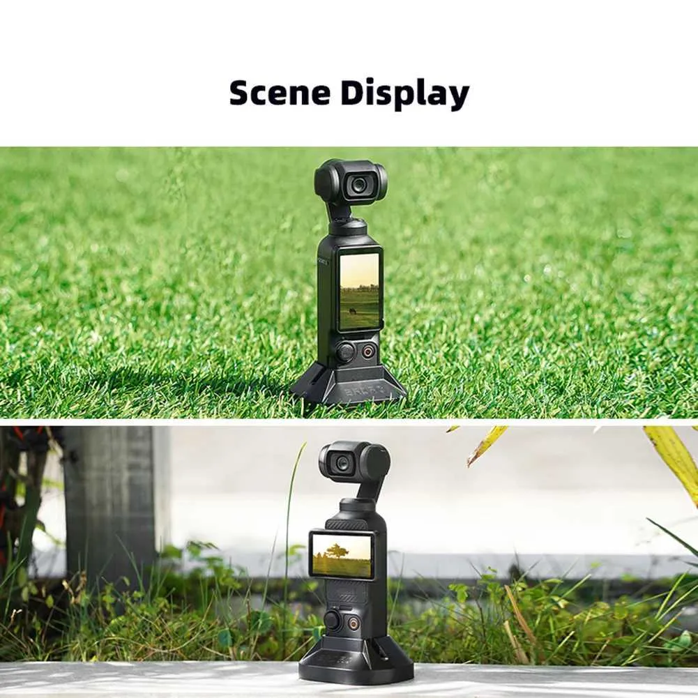 Stabilisatorer Bordkamerafeste Bærbar Gimbal-stabilisator Håndholdt basestativ Brakett for direktestrømming til OSMO Pocket 3_voghion.com