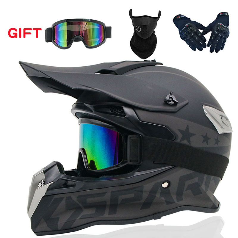 Motorcycle Off Road Helmet, All Season Full Coverage Off Road Motorcycle Helmet, Mountain Racing Downhill Full Face Helmet Riding.