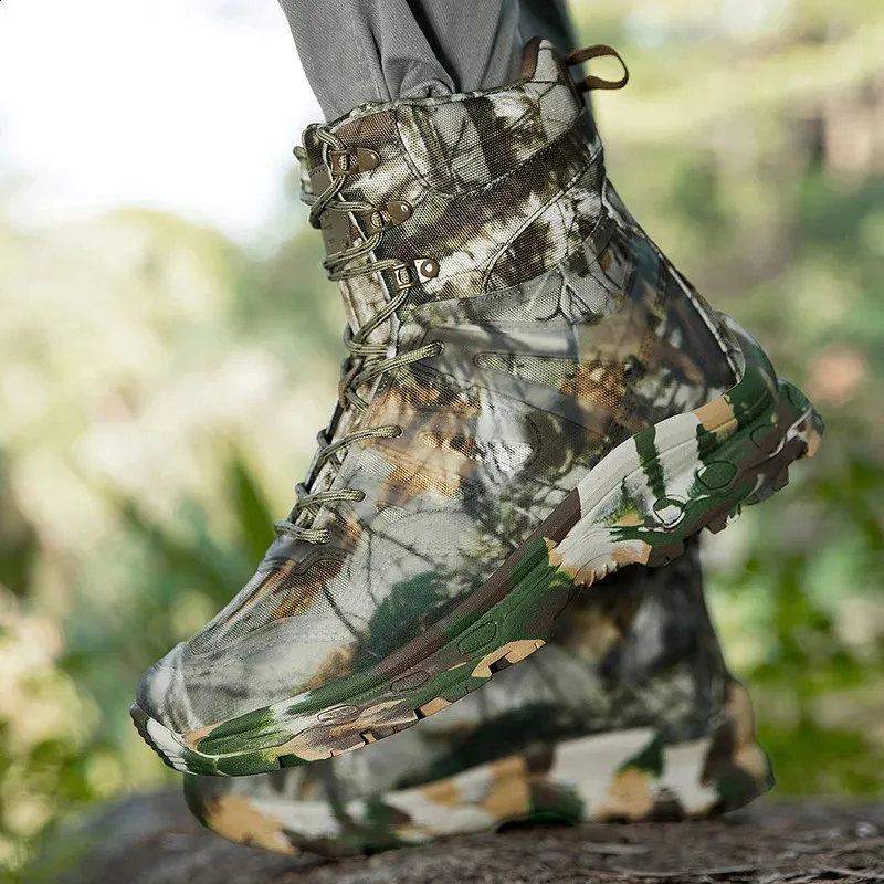 Tactical Hiking Boots For Men Waterproof Camouflage Safety Shoes_voghion.com