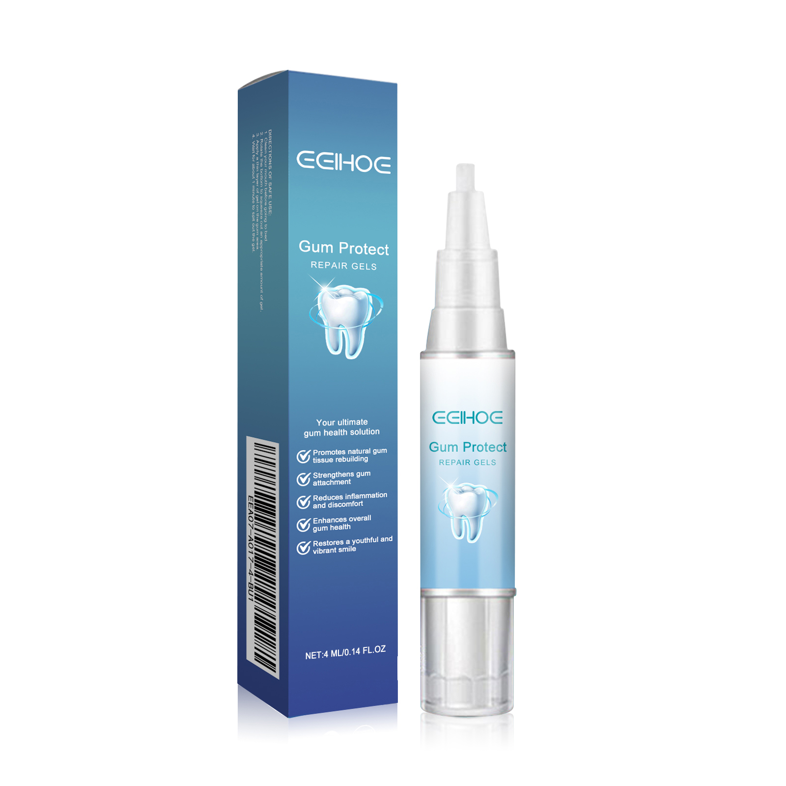 EELHOE Mild Cleaning Yellow Tooth Stain Fresh Care Gel_voghion.com