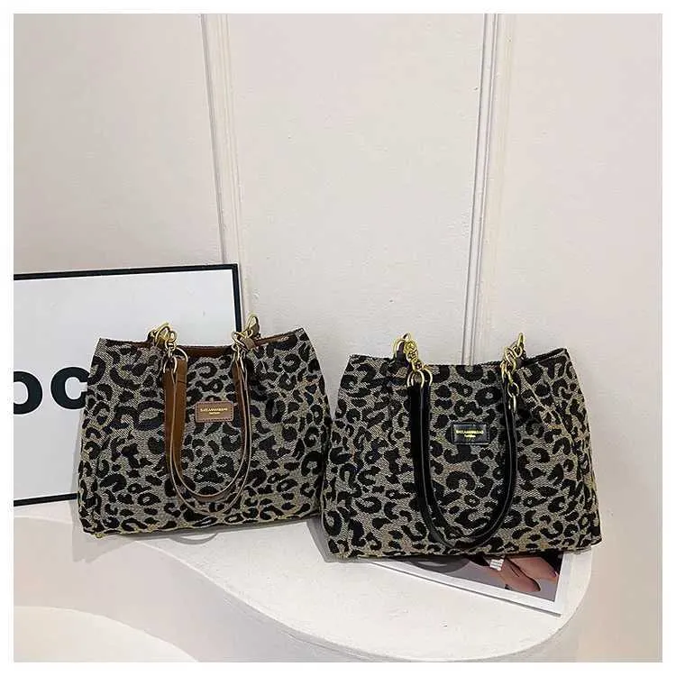 Trendig damaxelremsväska med leopardmönster i bohemisk stil_voghion.com