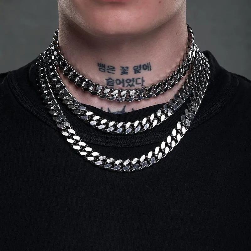 Catene Corda Catena Cubana Collana Uomo 2022 Moda Temperamento Acciaio Inossidabile Choker Link Per Gioielli RegaloChains Sidn22_voghion.com