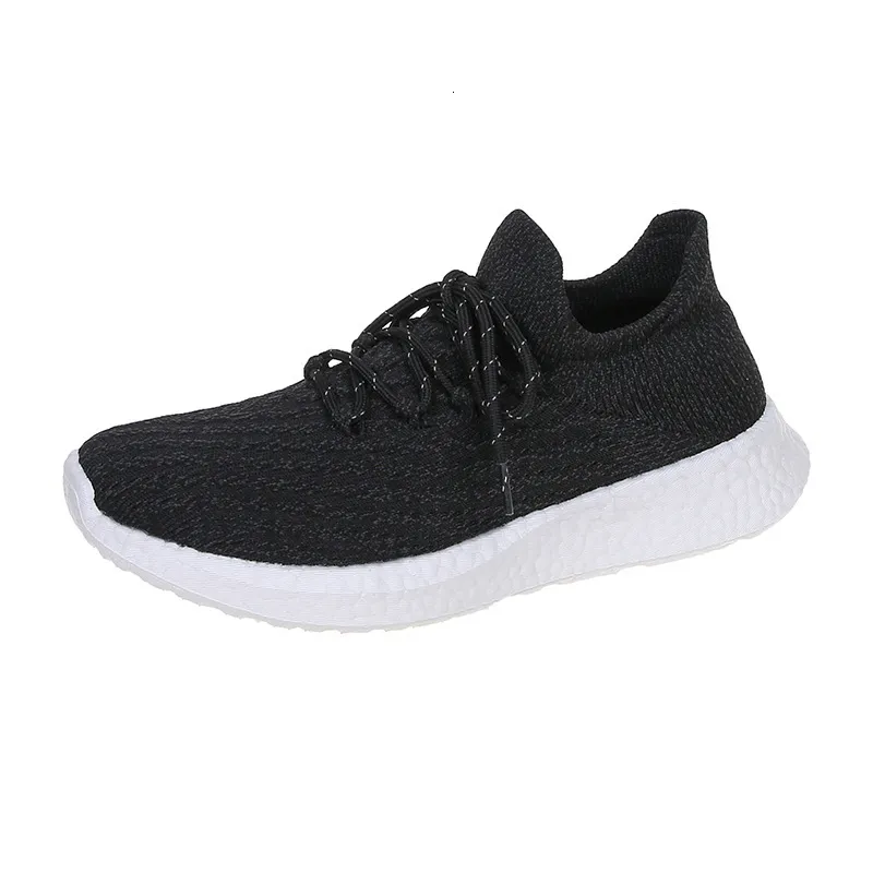 Thick Soled 2024 Spring And Autumn New Large Solid Color Round T Shallow Mouth Lace Up Casual Women's Sports Single_voghion.com