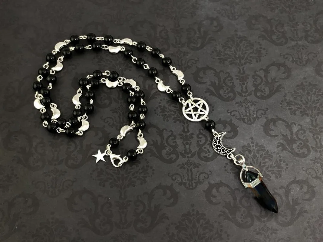 Kedjor Vampyr Fladdermus Rosenkrans - Ockult Vamp Gotisk Ankh Pärlor Gotisk Vampyr Halsband Kedjor Sidn22_voghion.com