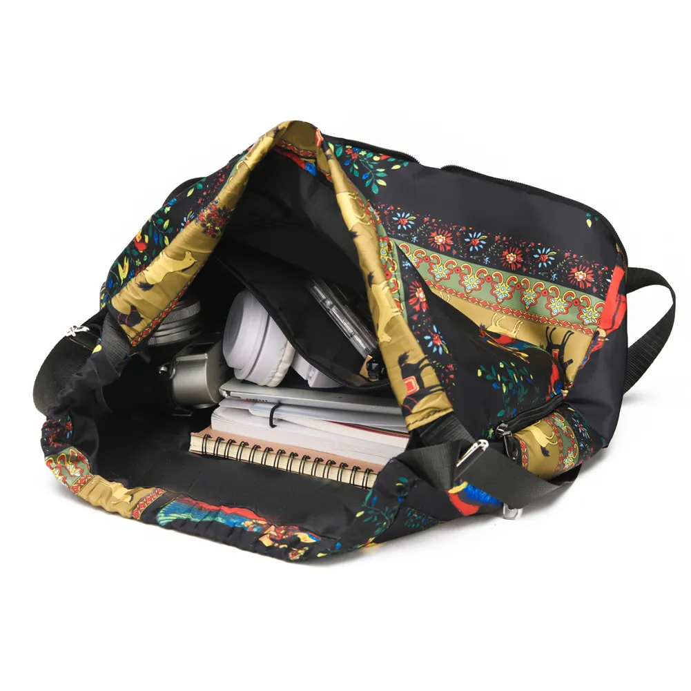 Drawstring Casual Waterproof Unisex Sports Double Shoulder Backpack Gym Dry-wet Separation Schoolbag Laptop Bookbag_voghion.com