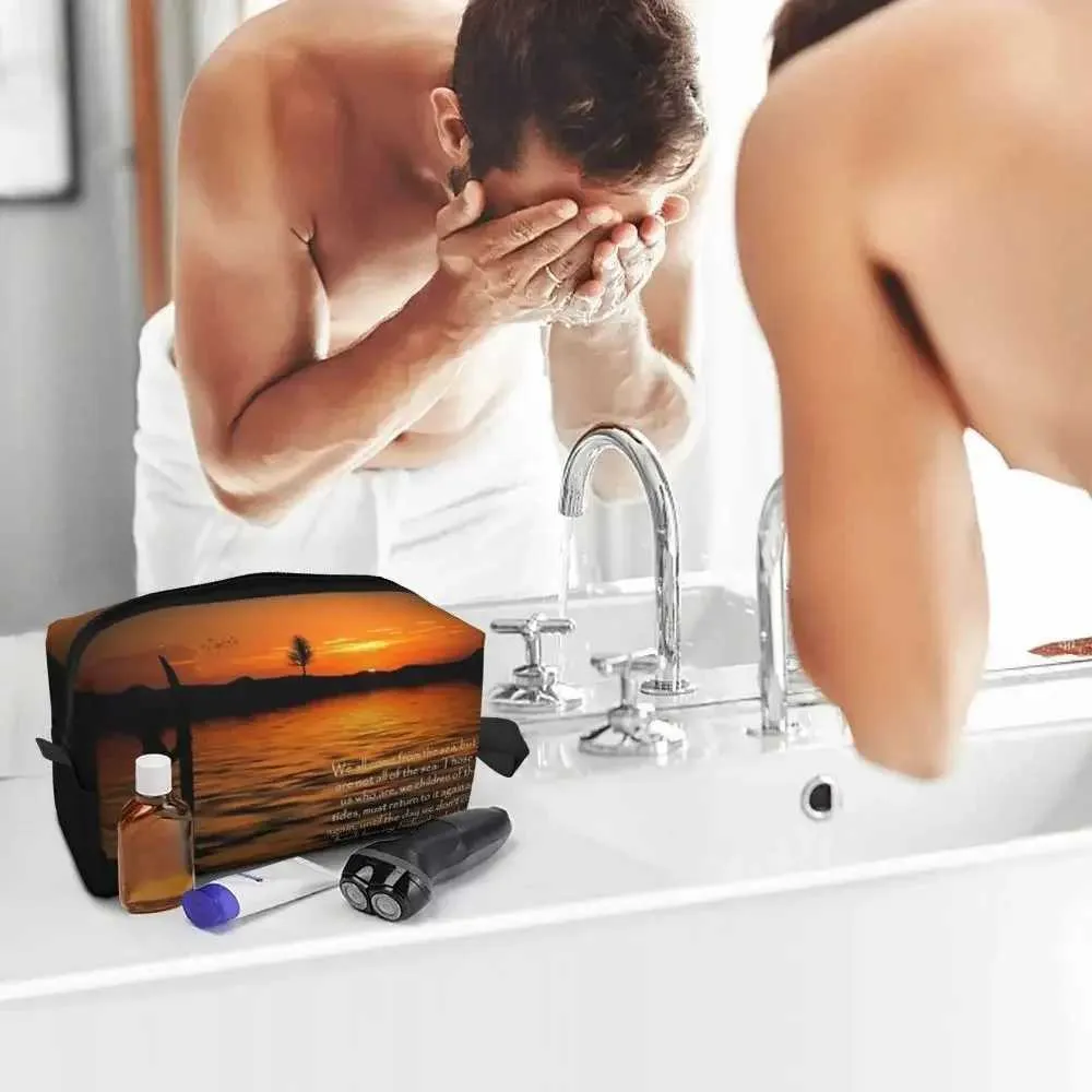 Born of the Sea - Borsa da viaggio per trucco da donna, organizer da toilette Y241023_voghion.com