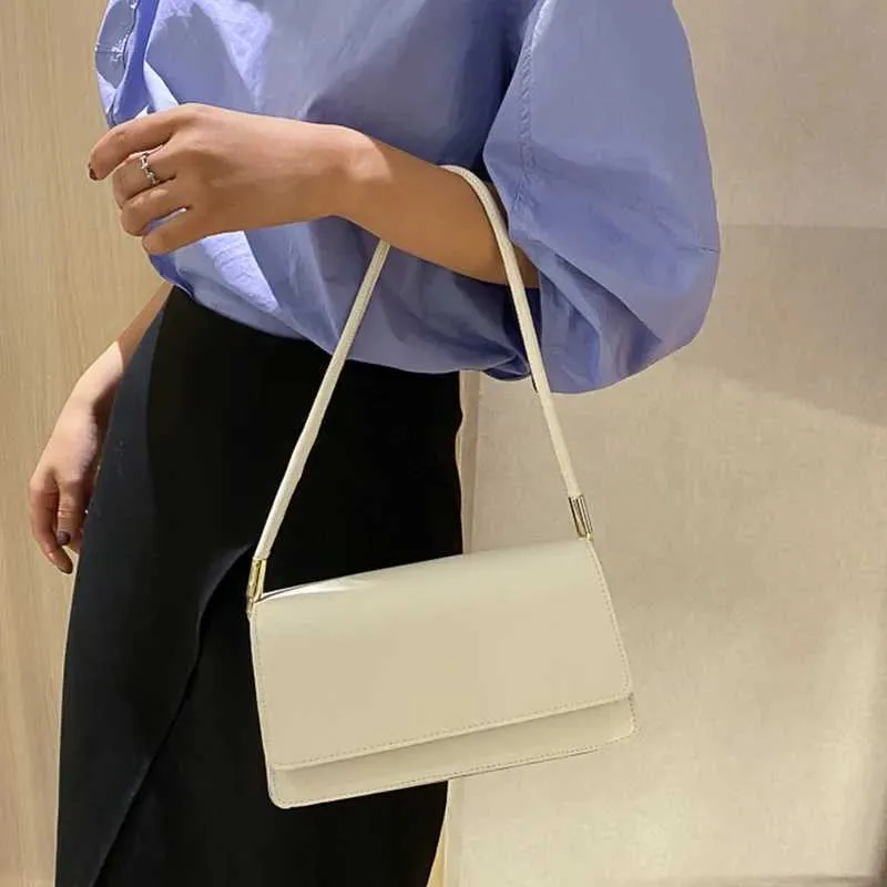 Designer Bag New simple shoulder PU leather armrest solid color womens handbag casual girl small square bag Y241115_voghion.com
