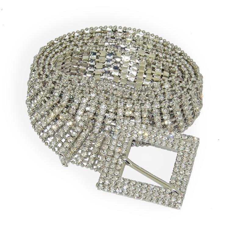 New Water Diamond Belt Bride Cover Wedding Accessories Matching Body Waist Chain_voghion.com