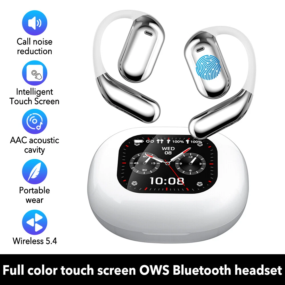 True Wireless Bone Conduction Headphones, OWS Open Ear Earphones With Earhooks_voghion.com