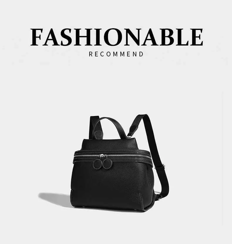 Frauen Mode Leder Rucksäcke Solide Lychee Print Schulranzen Pu Schulter Pack Große Kapazität Weibliche Pendler Griff_voghion.com