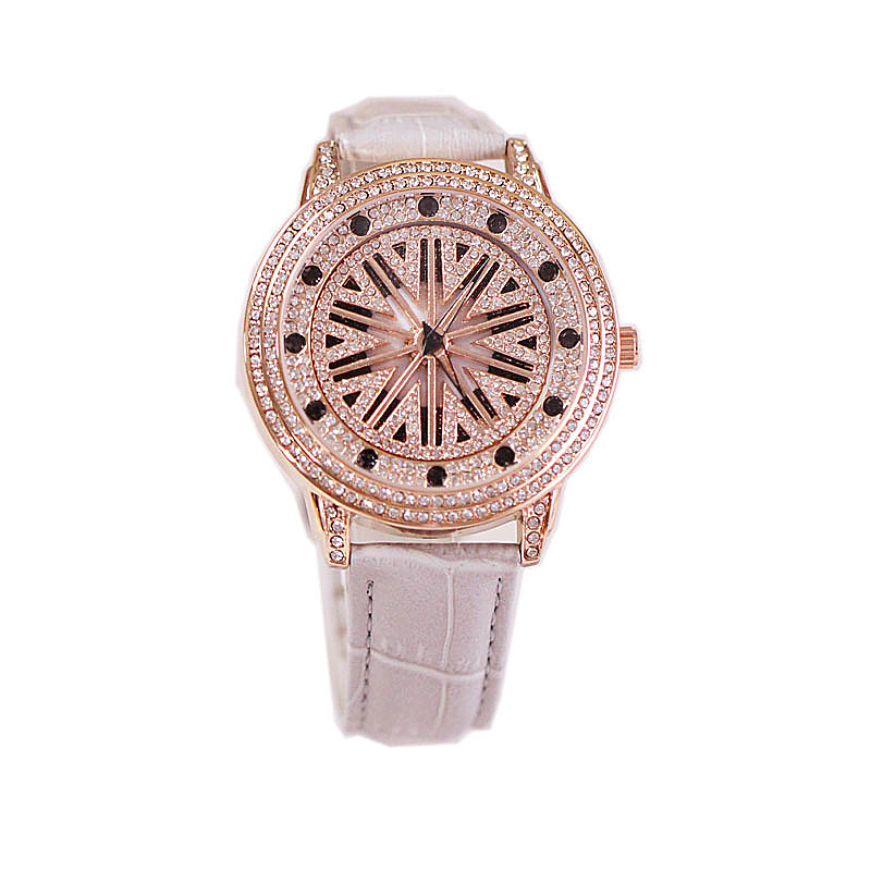 Orologio da donna alla moda, quadrante grande universale, costantemente in funzione, cinturino in vera pelle impermeabile, orologio al quarzo da uomo_voghion.com