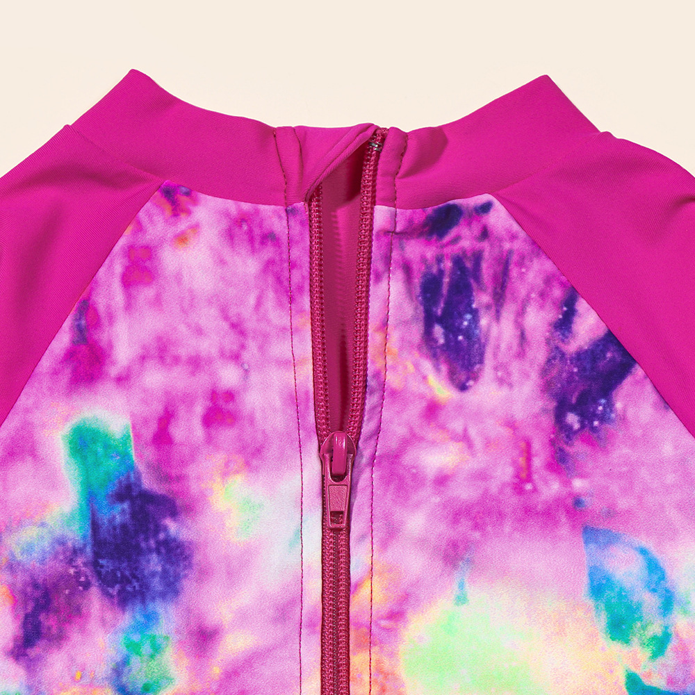 Mutter & Kinder kinder badeanzug Sommer kleines mädchen langarm einteiliges badeanzug nette mädchen sonnencreme heißer frühling kleidung_voghion.com