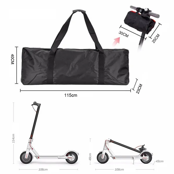 Universal Electric Scooter Storage Bag Heavy Duty Carrying Case_voghion.com