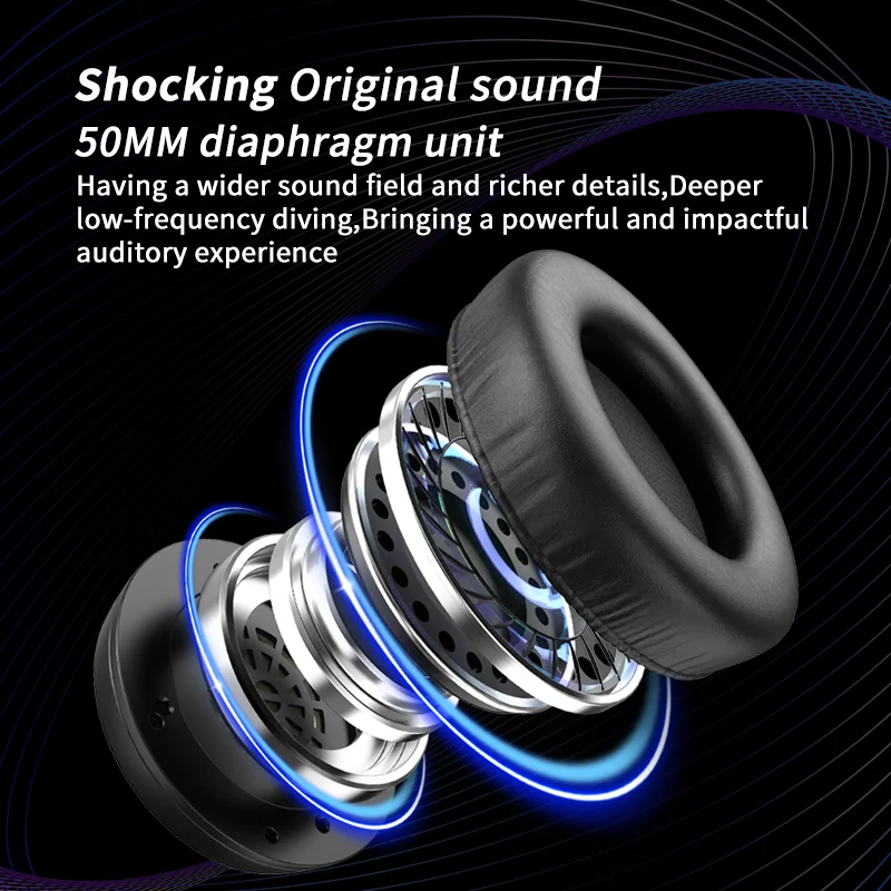 Casque de jeu filaire professionnel L523 avec microphone, LED et prise USB, compatible avec de nombreux appareils (ordinateurs portables et de bureau)._voghion.com