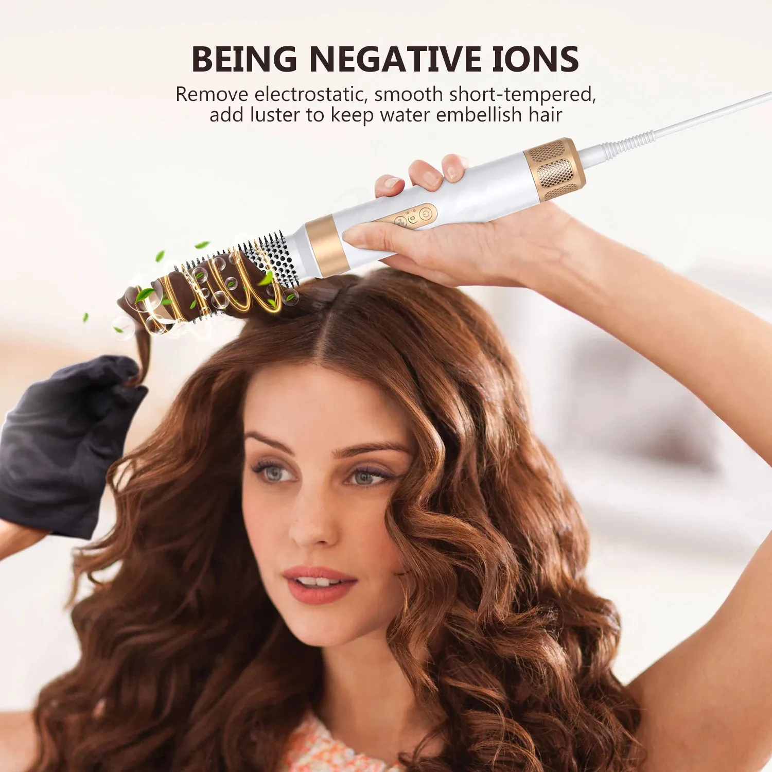 3-in-1 Ionic Dryer Brush - 110k RPM Auto Curling Hair Styler_voghion.com