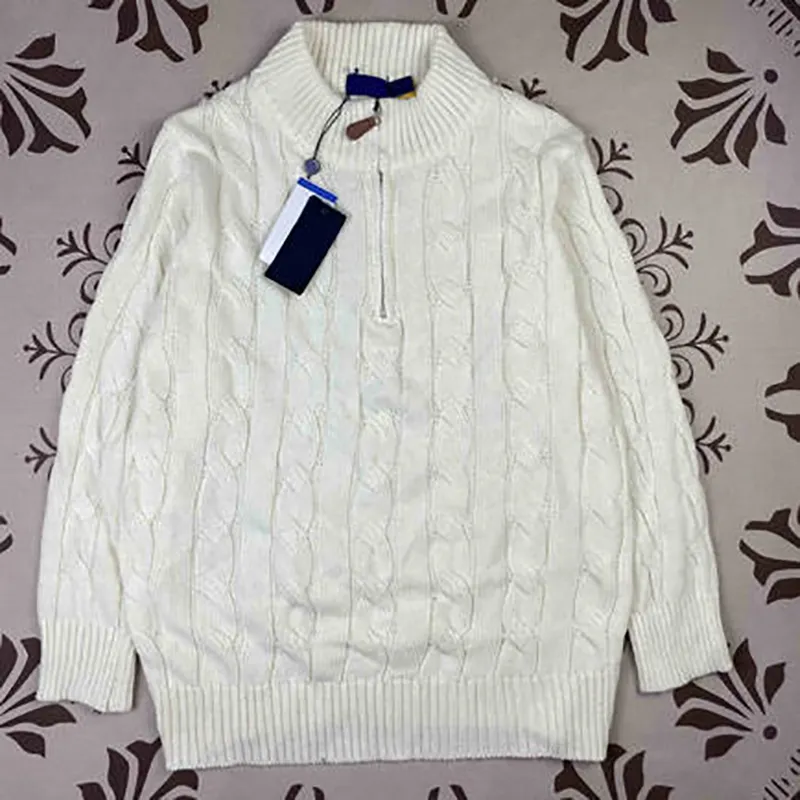 Pull homme design Pony, brodé, imprimé, zippé, coton, coupe ajustée, livraison rapide, T250717_voghion.com
