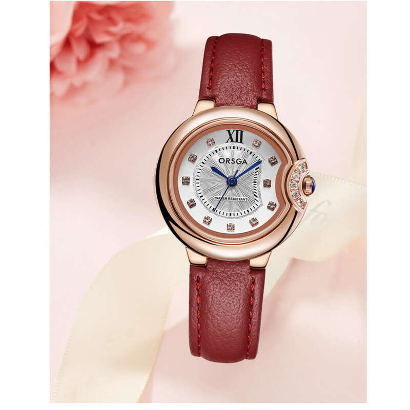 ORSGA High-End-Damenmode Ballonblau Eingelegter Diamant Wasserdicht Lässig Leicht Luxus Klassische Quarzuhr Für Damen_voghion.com