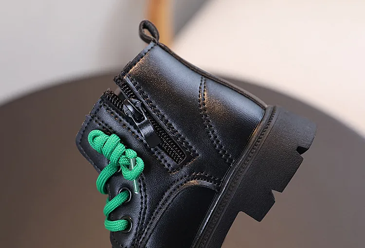 Kinder Leder Mädchen Jungen Herbst Winter Neue Mode Britischen Stil Casual Bequeme Kleinkind Kurze Kinder Stiefeletten_voghion.com