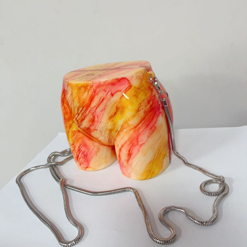 2024 neue Damentasche Acryltasche Einzel-Schulter-Umhängetasche Modetrend Gesäßtasche_voghion.com